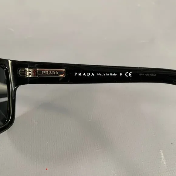 PRADA Black Dark Grey PR 09YS Acetate Sunglasses & Eyewear - Picture 5 of 7